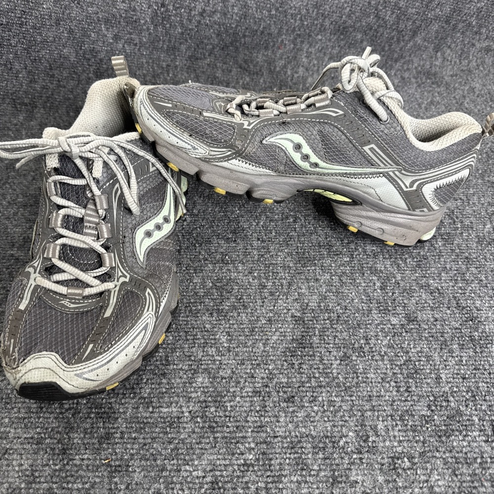 Saucony‎ Excursion TR 6 Womens Grey Mint Green Trail Running Shoes  Size 9.5